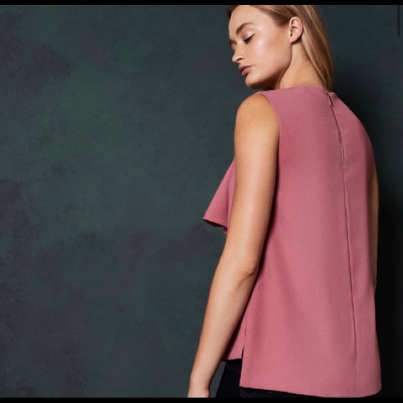 Ted Baker Sleeveless bow top coral sz 0 NWT - Picture 4 of 7